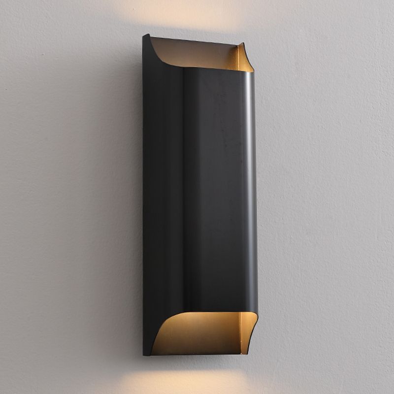 Modernism Wall Sconce Black Sconce Lighting with Copper for Hallway