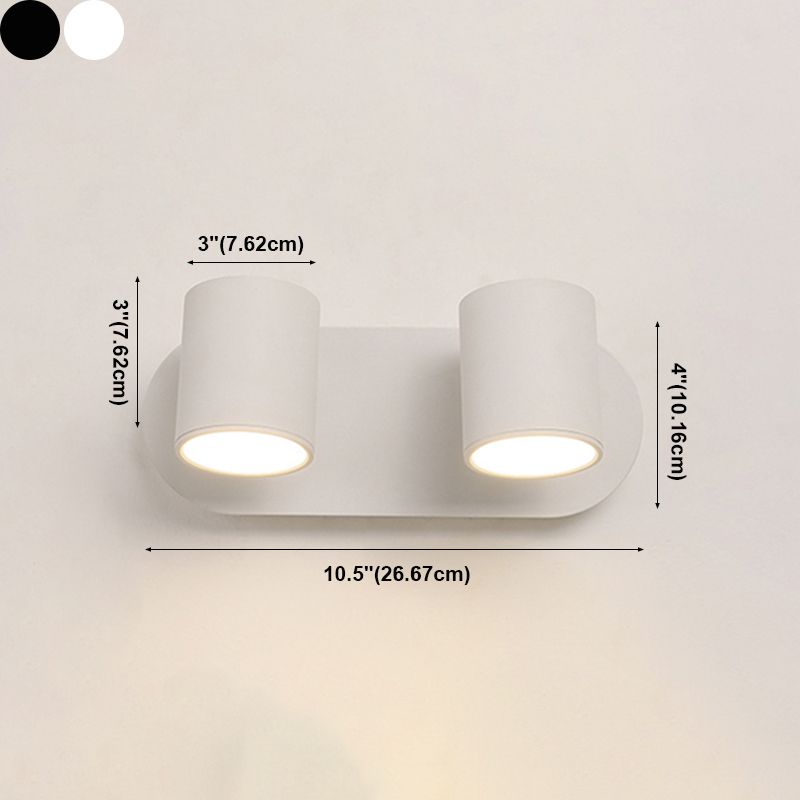 Metall Halbzylinder-Lesen Wandbeleuchtung moderne 2-leuchter Wandmontageleuchte