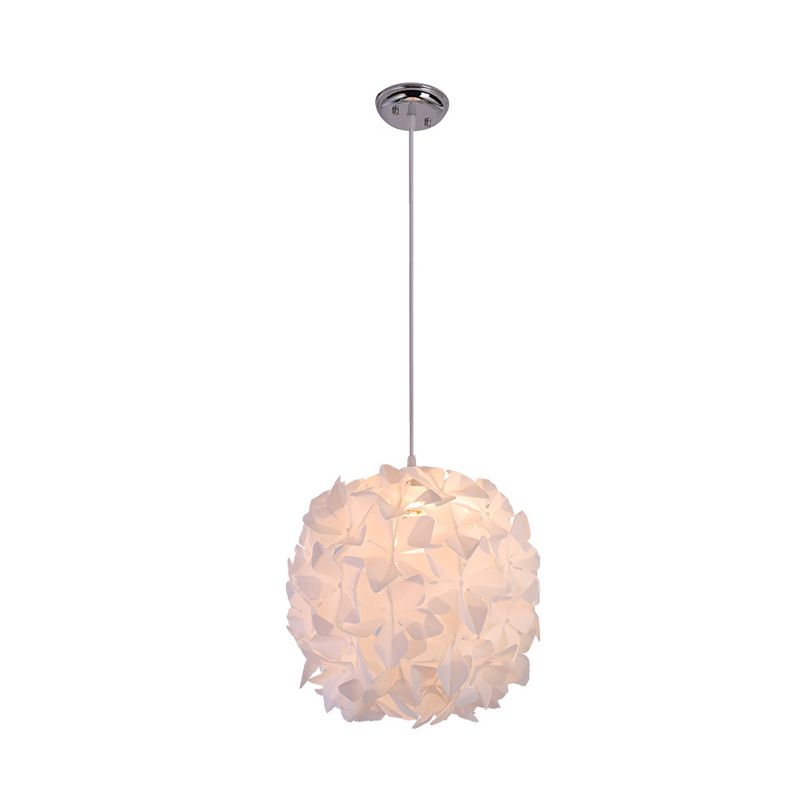 Pendentif 1-Bulb Contemporain Blossant Blossom Fleur Plafond Plafonnement Aménagement avec une teinte acrylique