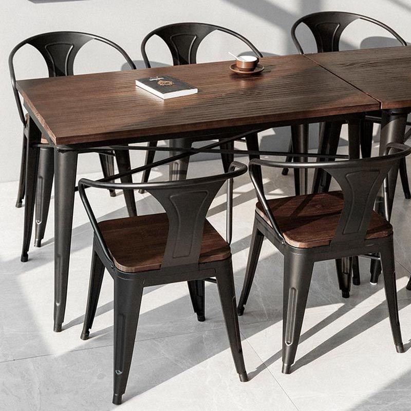 Industrial 1/4/5 Pieces Dining Set Wood Dining Table for Indoor