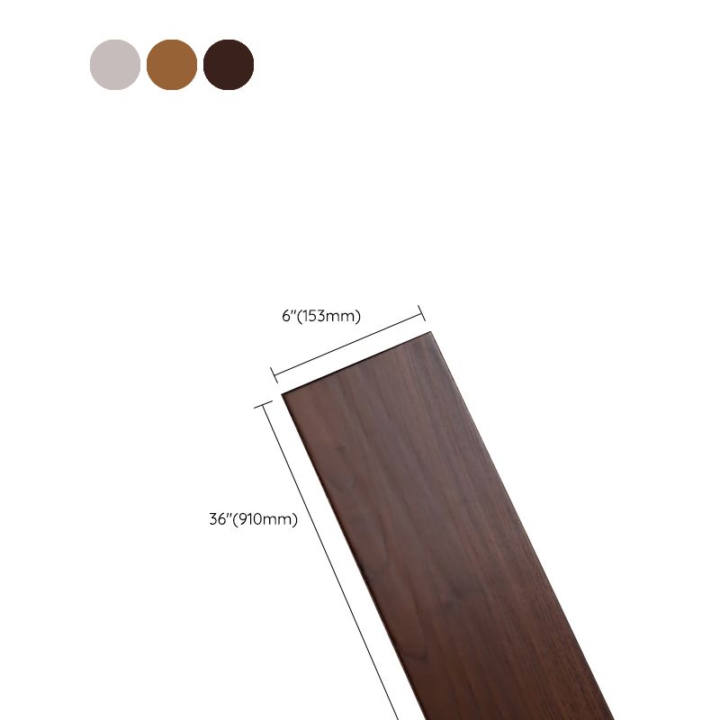 Modern Side Trim Piece Wire Brushed Click-Locking Wood Flooring Tiles