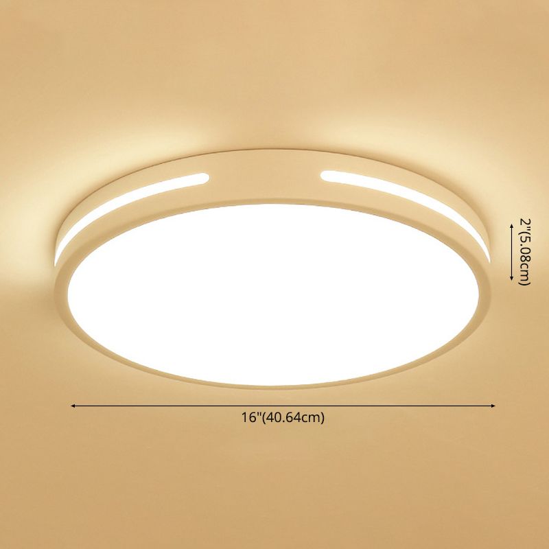 Modern Style 1-Light Flush Ceiling Light Fixtures Geometrical Metal Flush Mount Led Lights