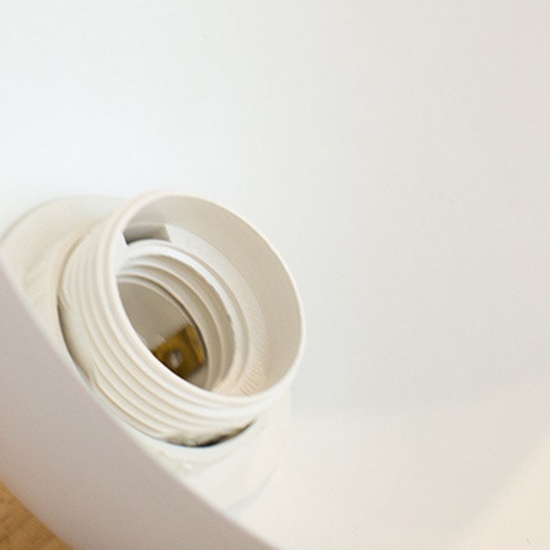 Lámpara de pared de madera hemi en el estilo conciso moderno luz de pared de hierro forjado para dormitorio