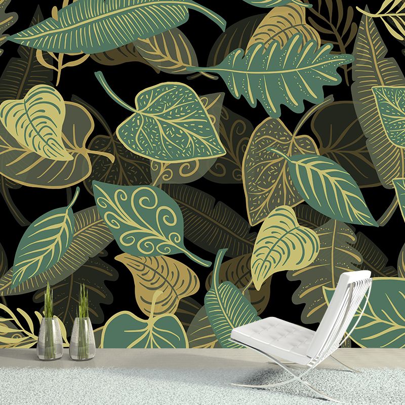 Illustration Mural Wallpaper Environment Friendly Tropical Plants Room Mural