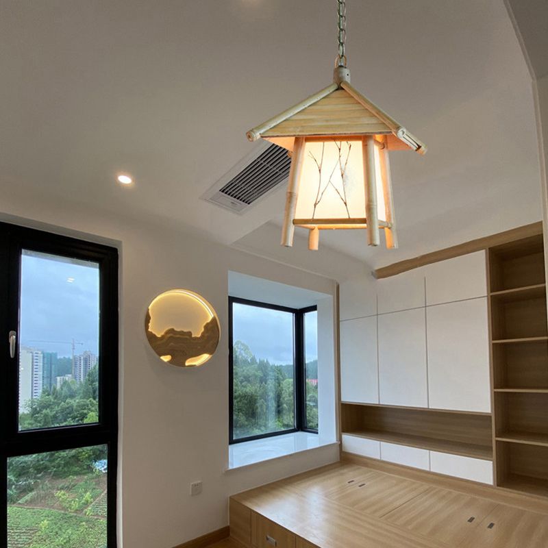 Wooden Hanging Light Contemporary Creative Pendent Lighting Fixture for Dining Room