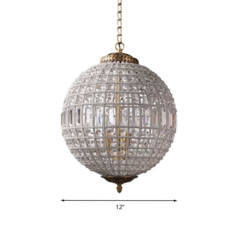 Éclairage de lustre en forme de globe en laiton Fixage d'éclairage contemporain 1/3 LUMILES PRENDANT PRENDANT