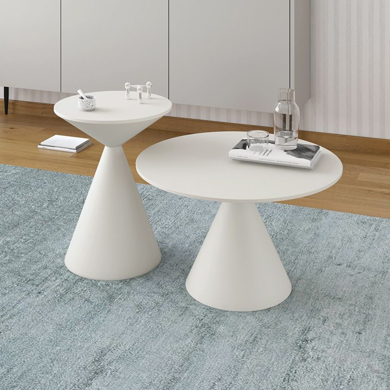 Mid-Century Modern Cocktail Table Pedestal Metal Coffee Table