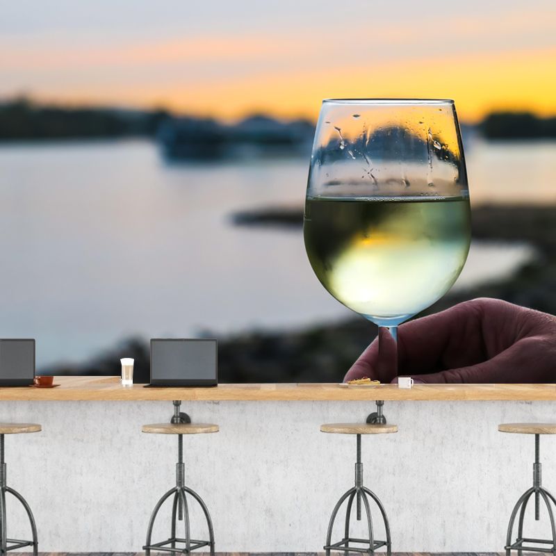 Commercial Wine Shop Mural Photography Decorative Wallpaper Moisture Resistant