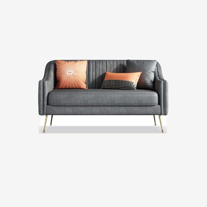 Faux Leder modernes Sofa 31 "W Habed Armsofa für Wohnzimmer