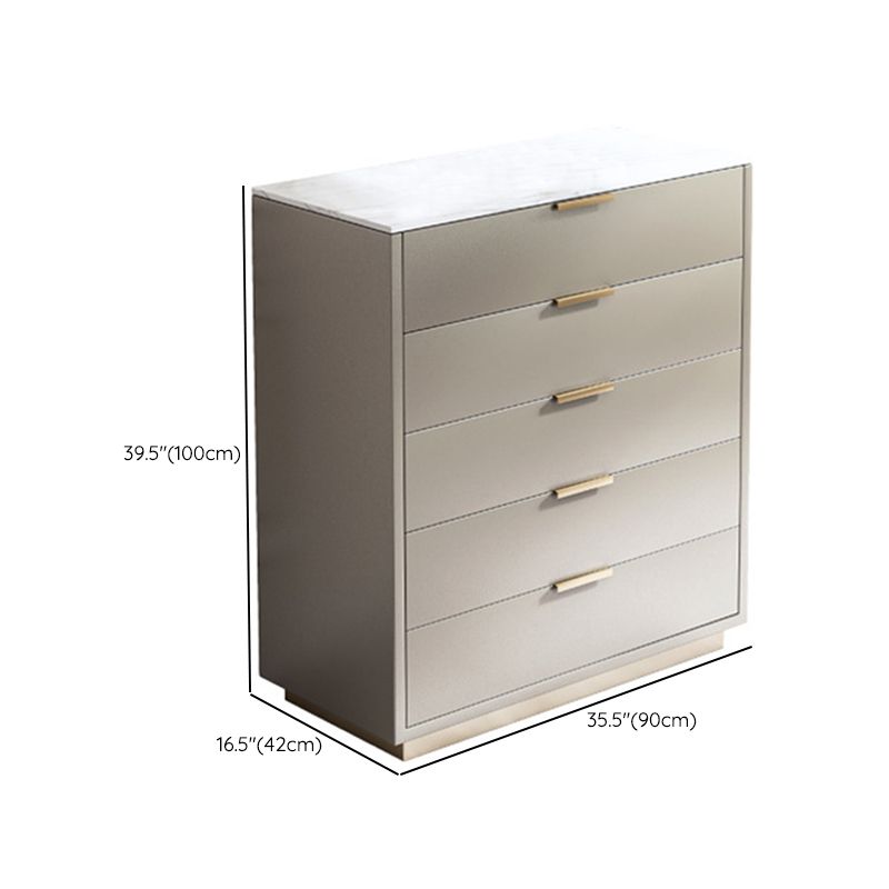 Ultra-Modern Double Dresser Solid Wood Storage Chest with Drawers for Bedroom