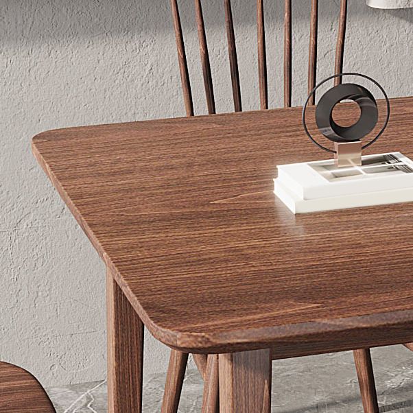 Modern 1/3/5 Pieces Dining Set Rectangle Wood Dining Table for Cafe