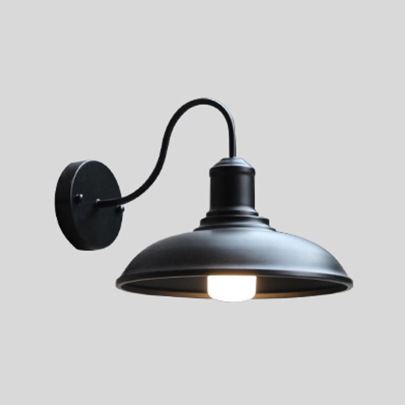 Industrielle Vintage Einwandlampe Schmiedeeisen -Scheunenwandlicht für Außenräume