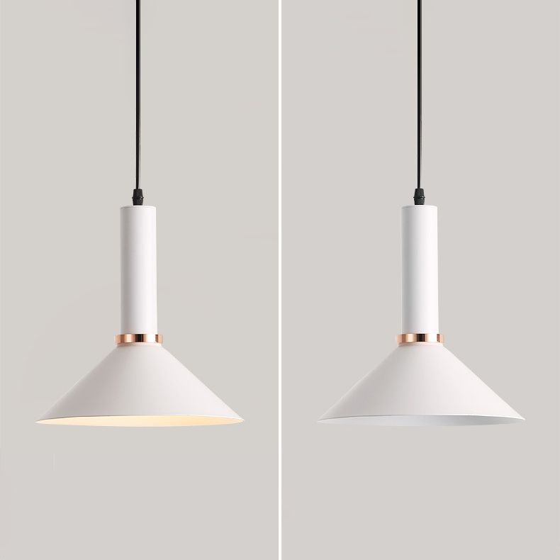 Pendant de style nordique Macaron Light Metal 1 lumière suspendue Lumière pour le chevet