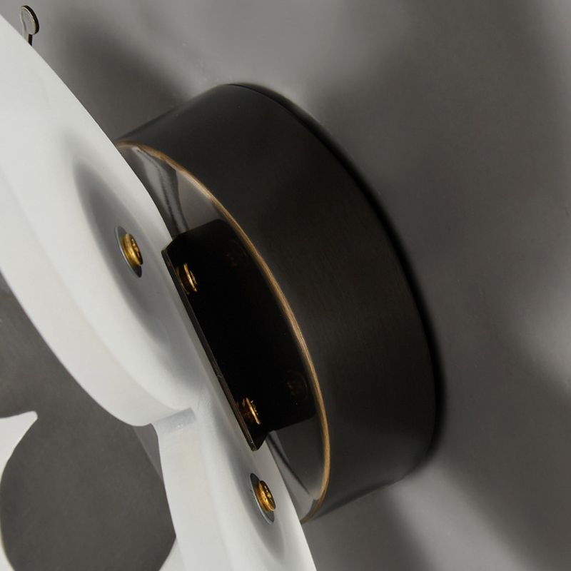 1-Light Geometric Wall Sconce Light Modern Metal Wall Sconce Lighting