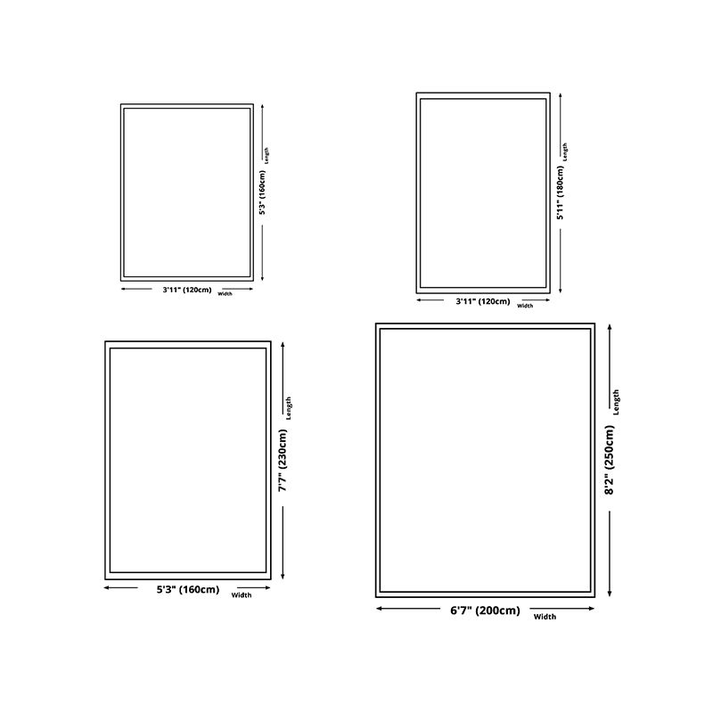 Dark Grey Casual Carpet Polyester Striped Carpet Stain Resistant Carpet for Home Decor