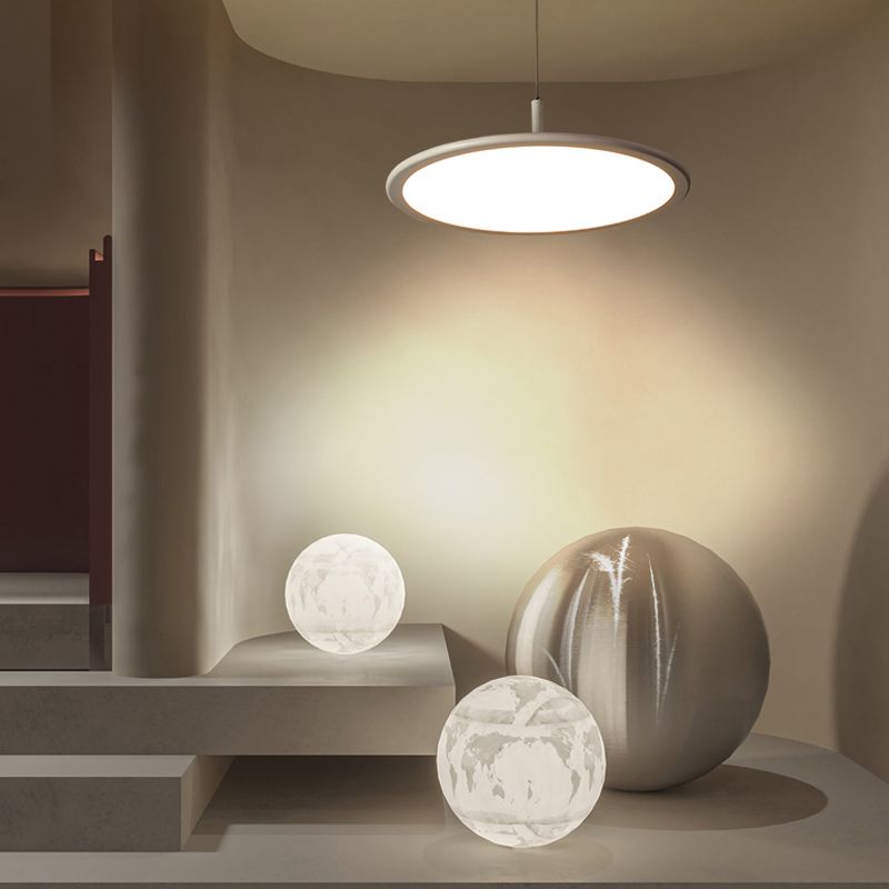 Salle de salle à manger en forme de disque