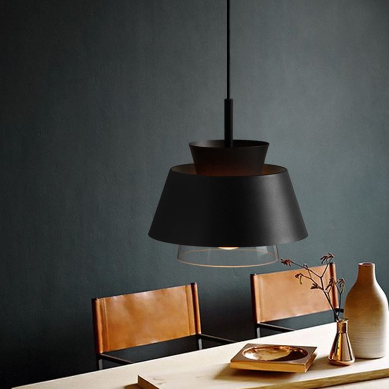 Ciotola a ciondolo Apparecchiatura illuminazione in stile contemporaneo sala da pranzo in metallo giù per il ciondolo illuminazione