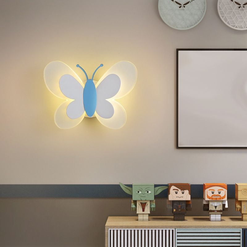 Luce con funce a parete a forma di farfalla a farfalla SEMPLICE ACRILICA ACRILICA ACRILICA A MONTRO MOLTO MOLTO LUCE