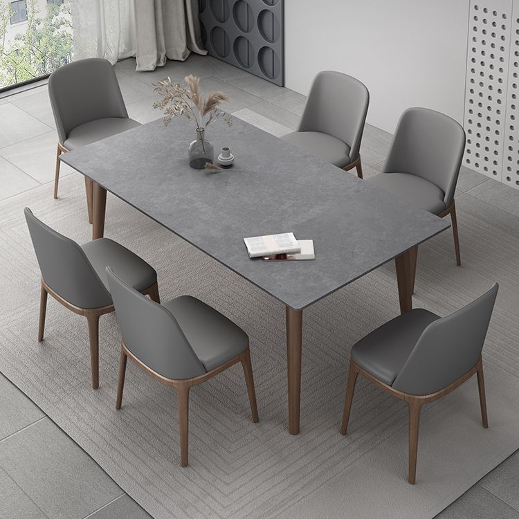 Contemporary 1/2/5/7 Pieces Furniture Stone Rectangle Dining Chairs Set for Condo