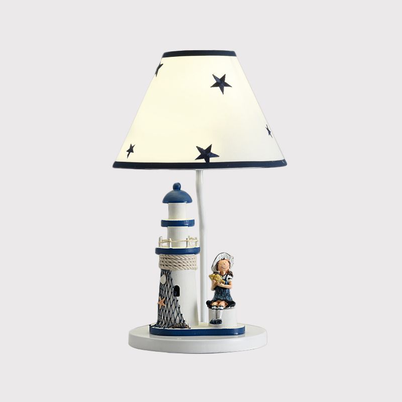 Kids Cartoon Girl / Boy Table Light Resin 1 Head Children Childre