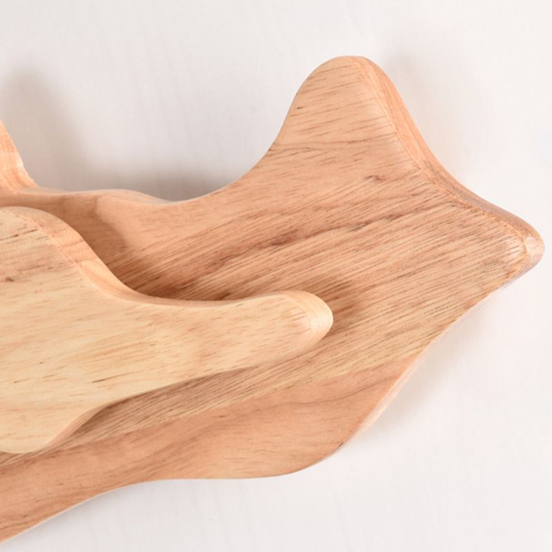 Wooden Wall Sconce Modern Style LED Wall Mount Lamp with Acrylic Shade for Bedroom