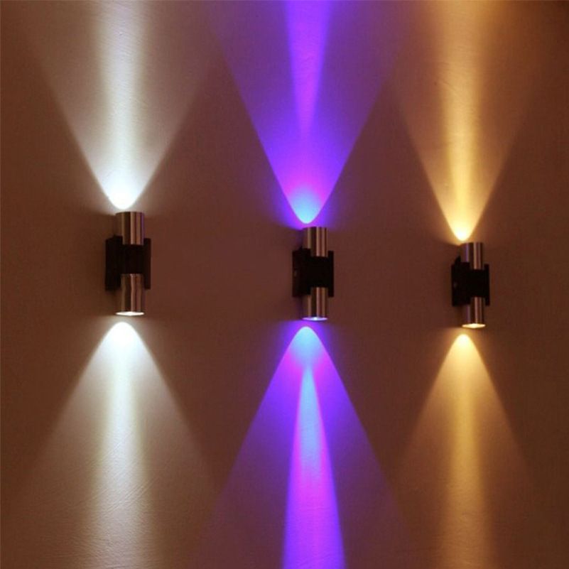 Half Cylinder Shade Wall Lighting Modern Style Metal 2 Lights Sconce Lamp in Chrome