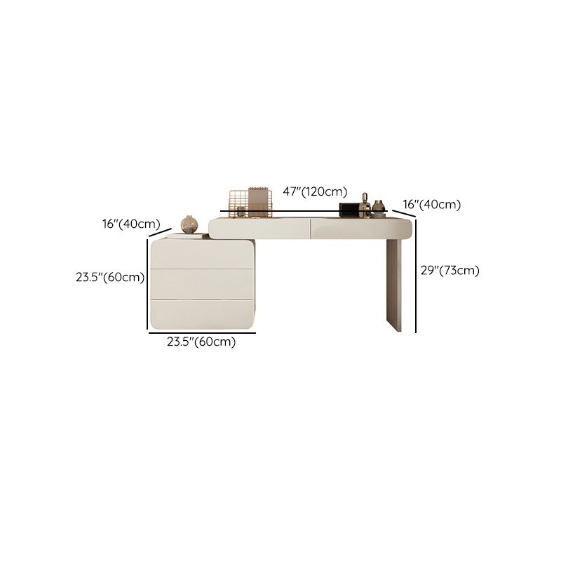 Scandinavian Vanity Set White Bedroom Mirror Vanity Dressing Table