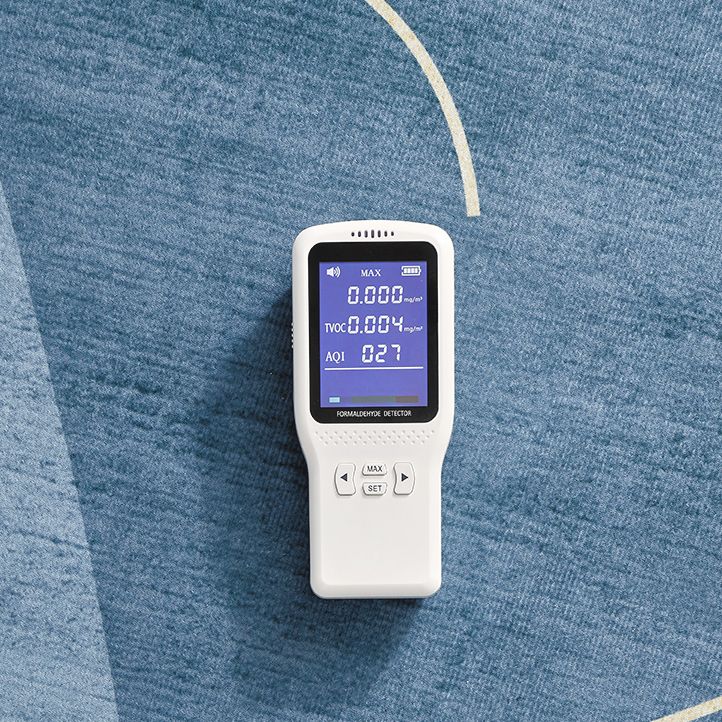 Blue Tone Causal Indoor Rug Polyester Blooming Effect Carpet Washable Rug for Home Decoration