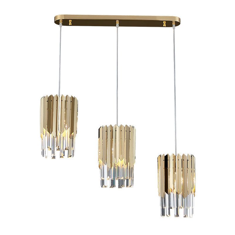 Cilinderlichtophanging hanger moderne eenvoudige kristallen hanglampen voor bed naast