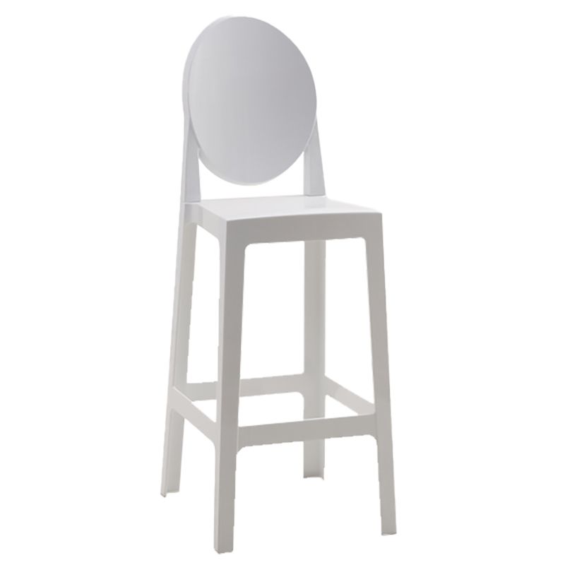 Industrial Acrylic Counter Height Stools 4 Legs Bar Stool for Indoor