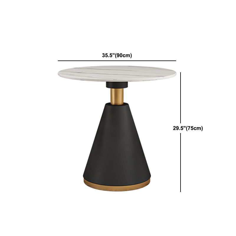 Nordic 1/3/4/5 Pieces Dining Set Round Stone Dining Table for Dining Room