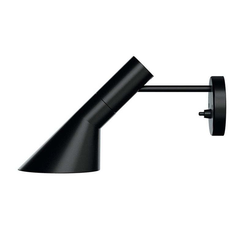 Modern de estilos Flare Dismonce Lights Ideas de iluminación de pared de aluminio de 1 luces en blanco y negro