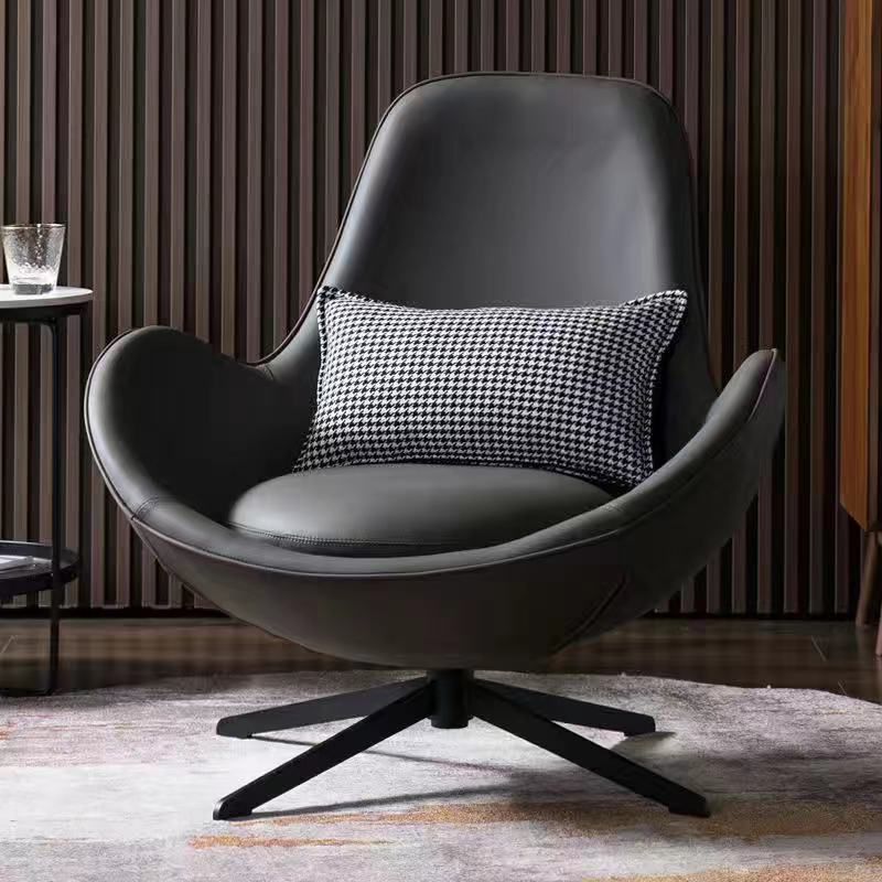 Faux Leather Chair31.8" L x30.3"W x33.4"H Swivel Chair for Living Room