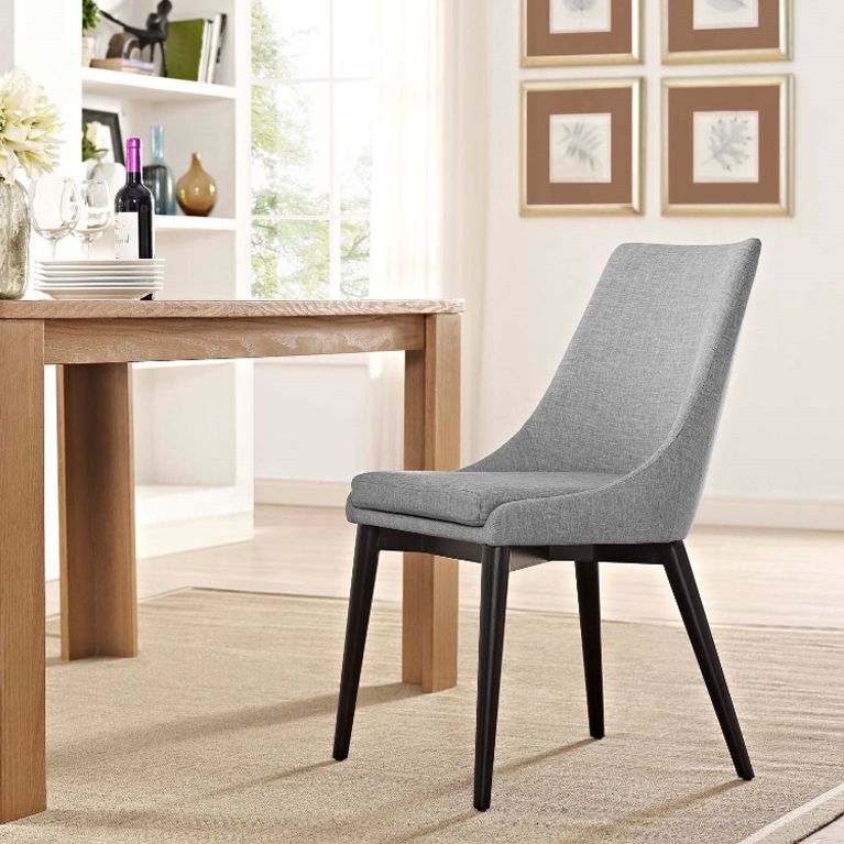 Chaise latérale tapissée contemporaine de restaurant finition mate Parsons dinant la chaise