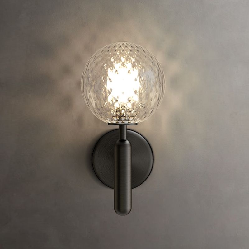 Luces de apliques de pared globales de estilo moderno 1 iluminación ligera de montaje en pared para dormitorio