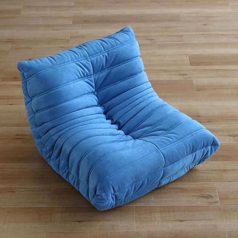 Armless Solid Color Accent Chair Set with Fabric Seat for Children