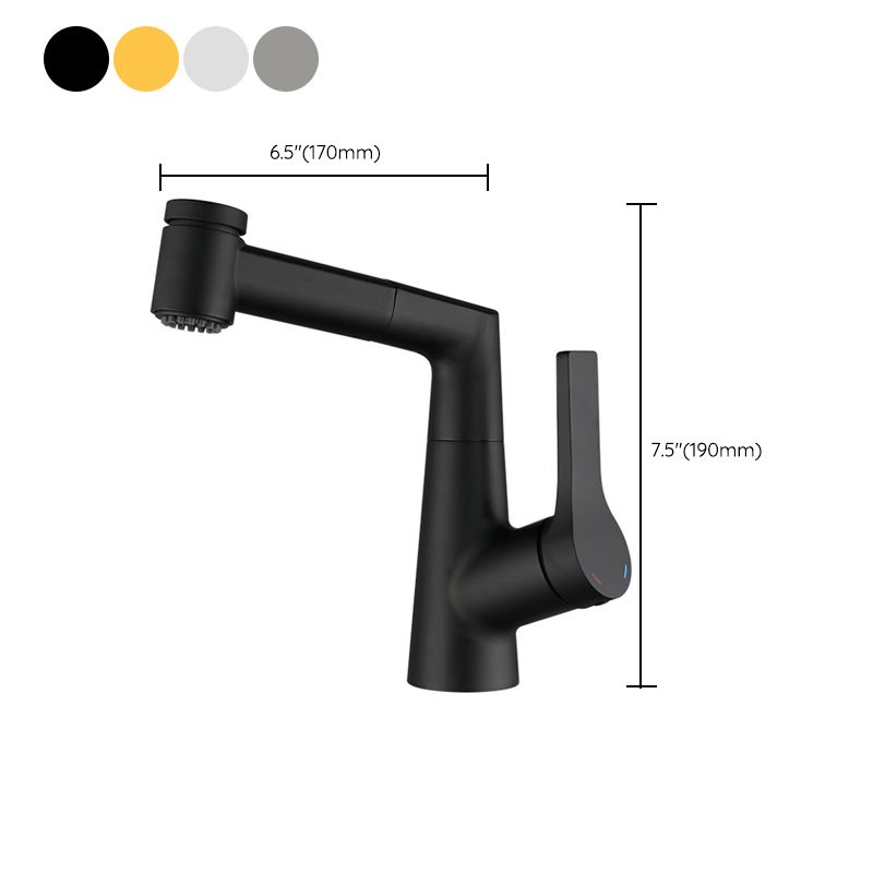Single Lever Handle Faucets Contemporary Centerset Faucets for Bathroom