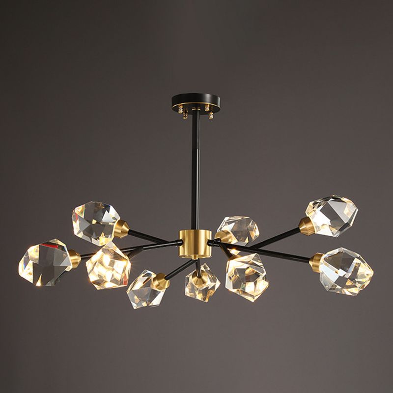 Modern Minimalist Style Spray Hanging Pendant Lights Crystal Pendant Lamp for Living Room