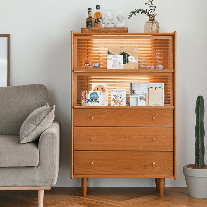 Solid Wood Storage Chest Dresser Modern Dresser without Mirror