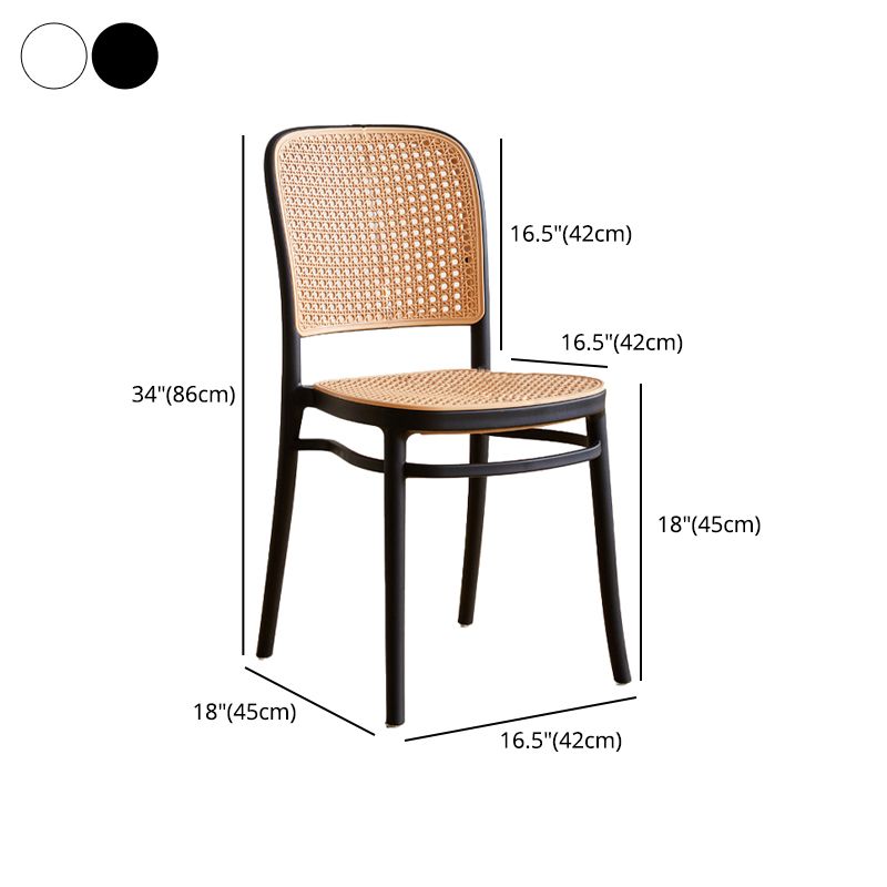 Contemporary Bar-stool Plastic Counter Bar Stool with Plastic Legs for Kitchen