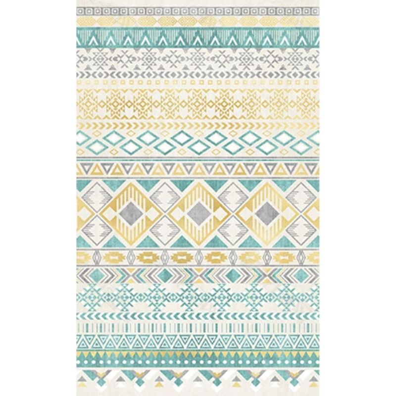 Tapis à imprimé tribal Boho-Chic tapis de support antidérapant pour décoration de maison
