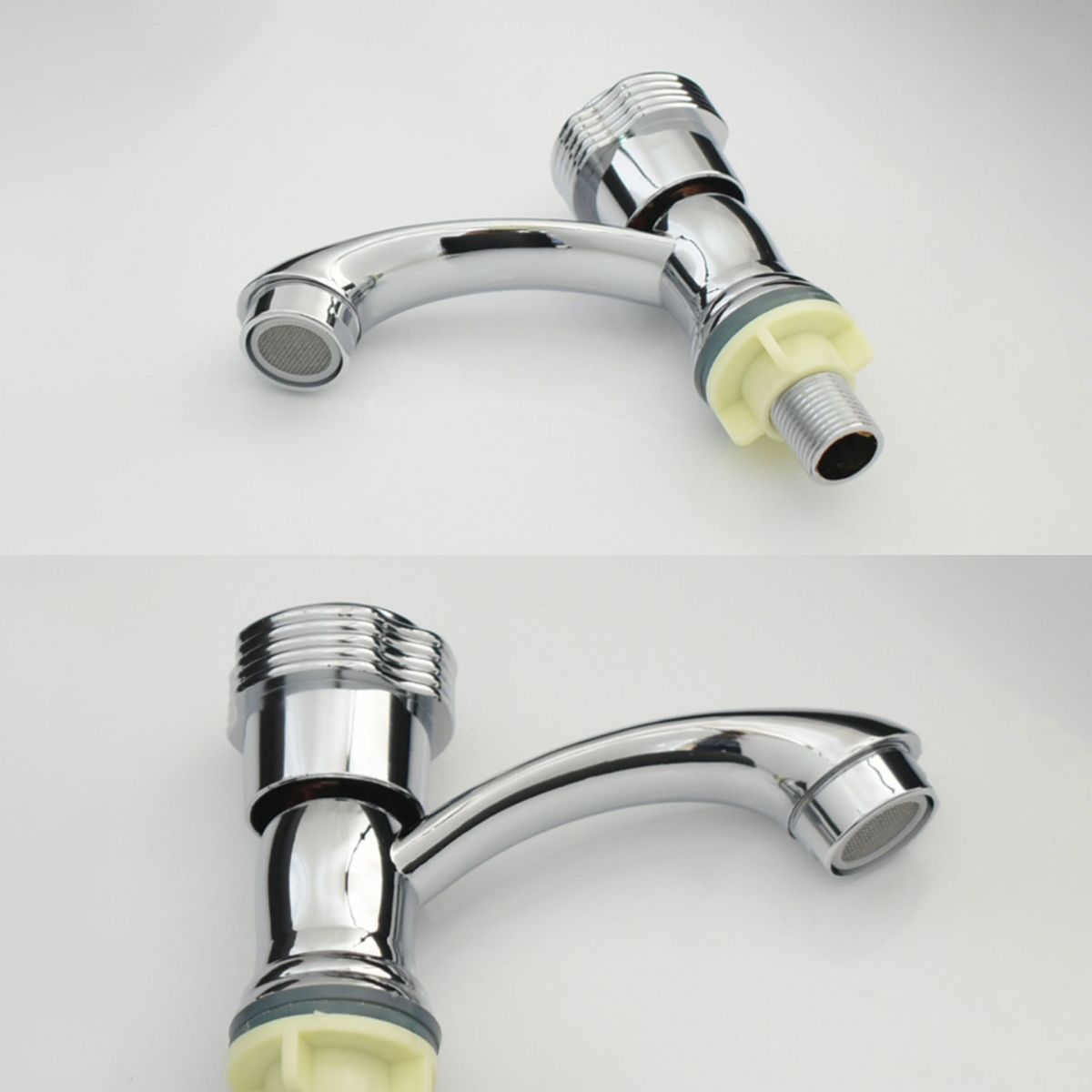 Modern Bathroom Faucet Chrome Knob Handle with Water Hose Vessel Sink Faucet