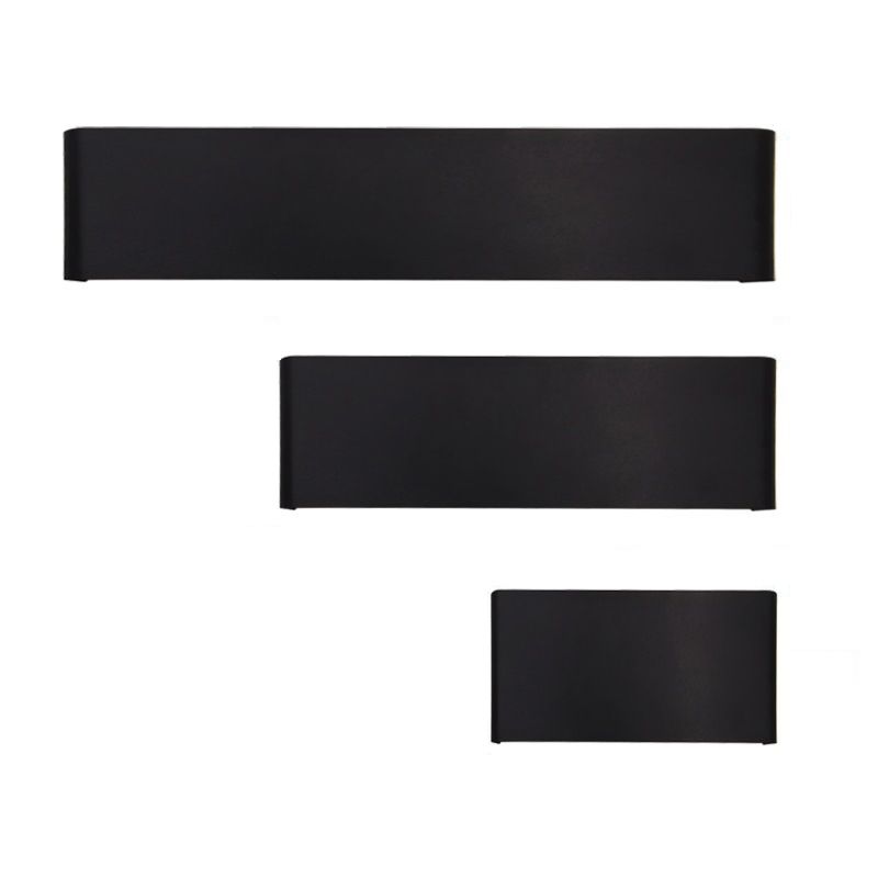 Moderne minimalistische stijl rechthoek muur gemonteerde ijdelheid lichten metaal ijdelheid armaturen