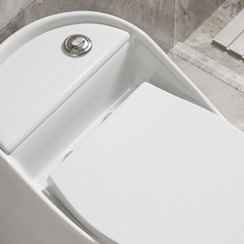 Contemporary Ceramic Toilet Floor Mount Urine Toilet with Slow Close Seat for Washroom