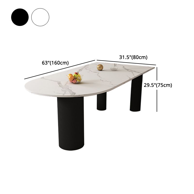 Modern Sintered Stone Dining Table Set 1/2/5 Pieces Dining Set