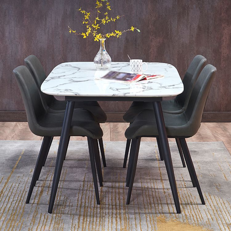 1/4/5/7 Pieces Modern Dining Room Set Rectangle Table Dining Set with 4 Legs