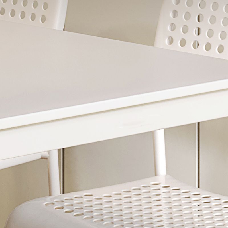 Modern 1/4/5 Pieces Dining Table Rectangle Wood Furniture for Restaurant