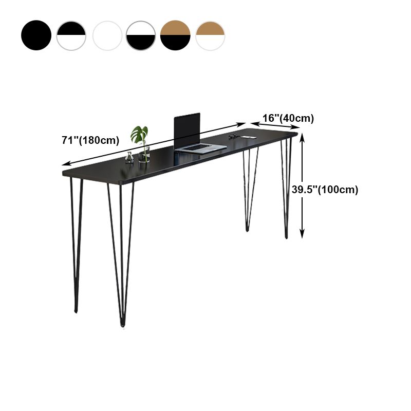 Industrial Style Rectangle Wood Top Counter Table 42-inch Height Bar Table