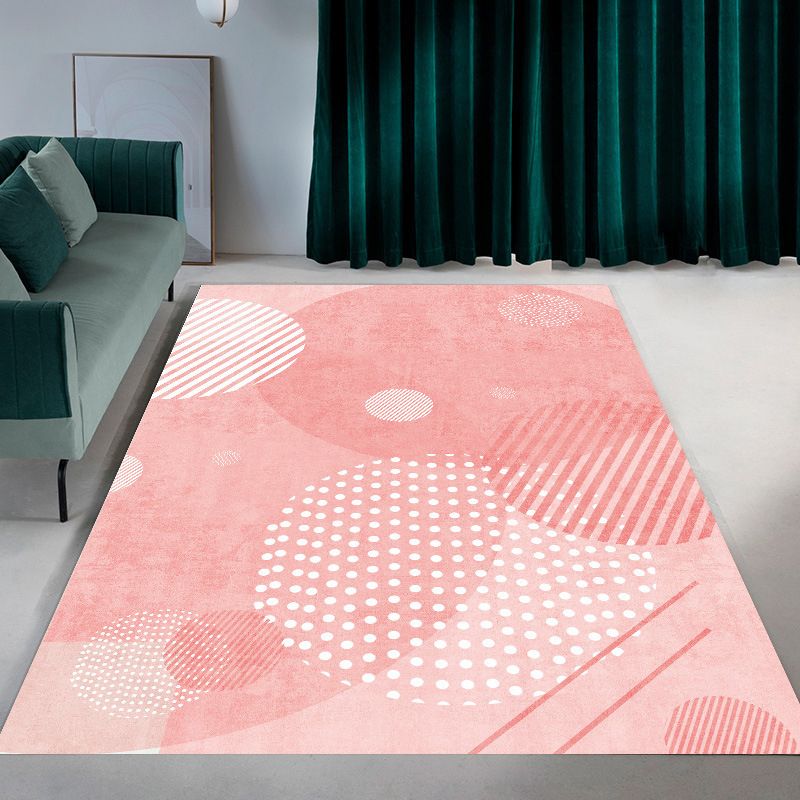 Gold Modern Rug Polyester Circle Rug Alfombra resistente a las manchas para sala de estar para sala de estar