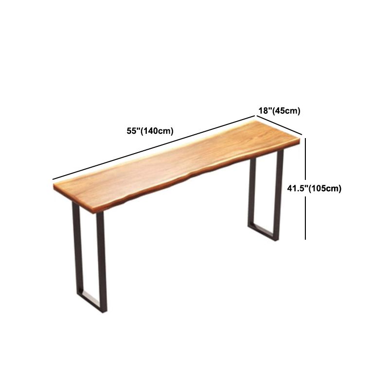 Rectangle Solid Wood Bar Table Set Luxurious 1/3 Pieces Counter Table with High Stools